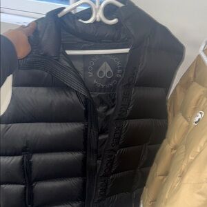 Moose Knuckles Sleek Black Puffer Vest